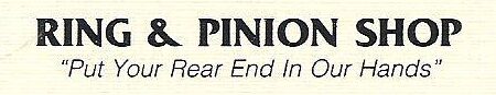 Ring and Pinion